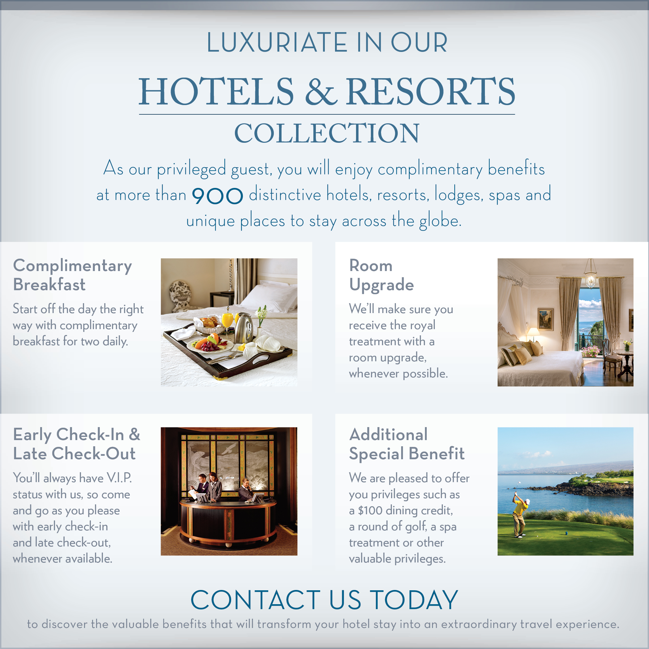 signature hotels and resorts collection infographic